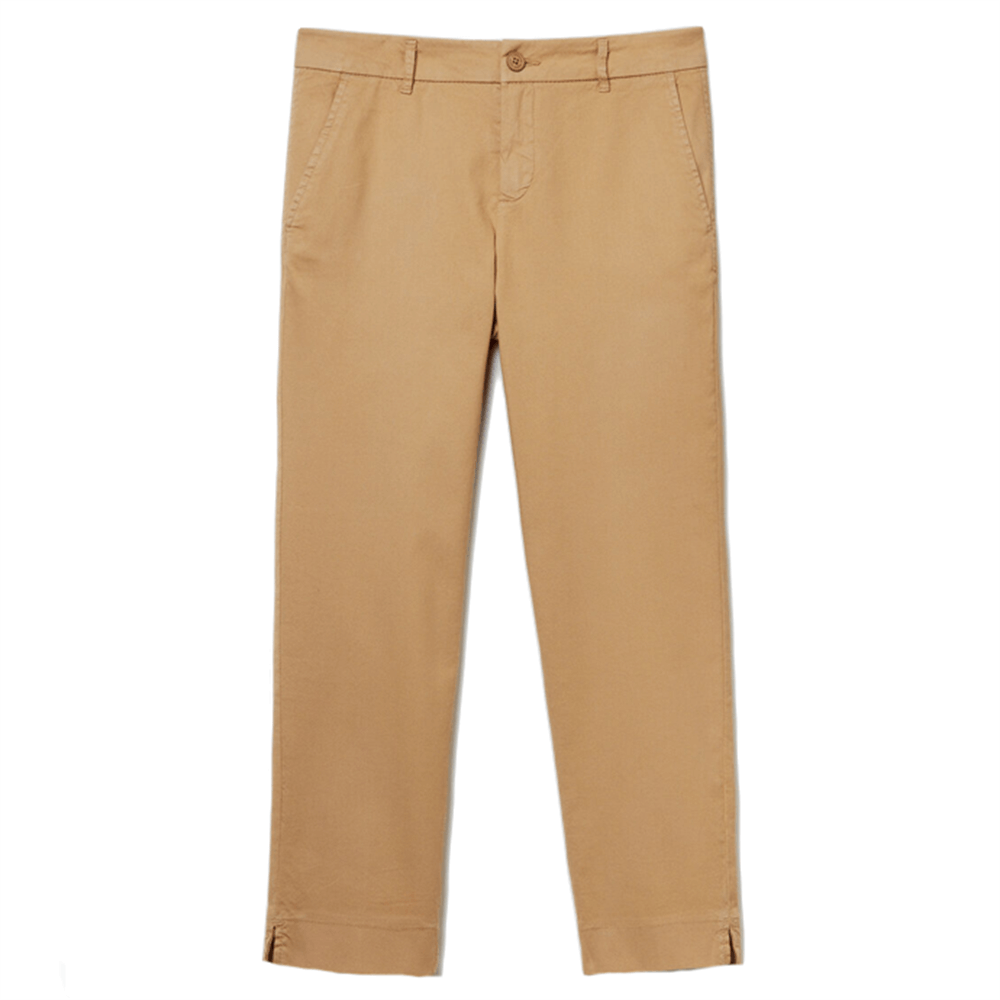 United Colors Of Benetton Cropped Chinos In Stretch Cotton